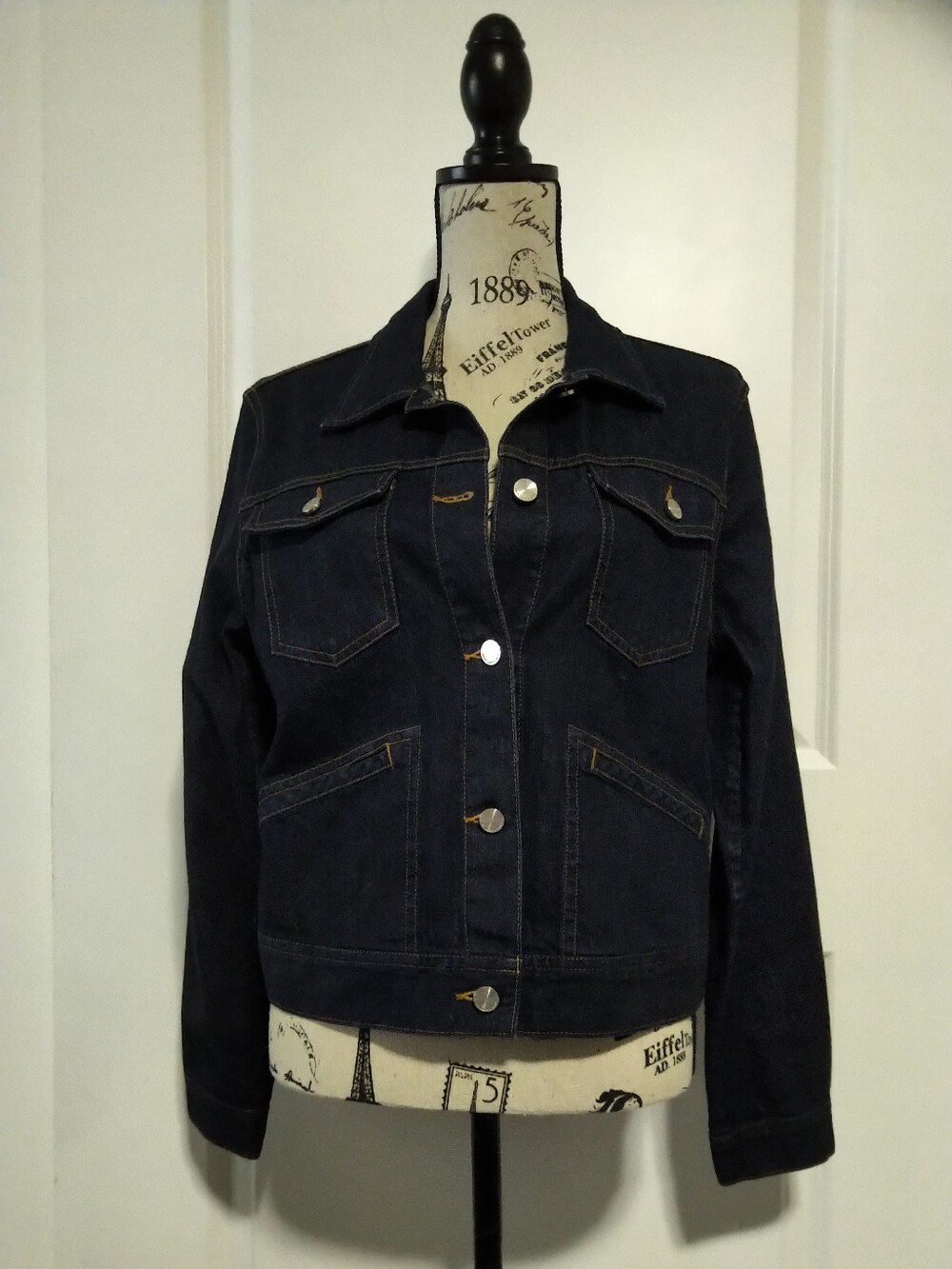 BRAND NEW Ralph Lauren Sport Dark Wash Denim Jean Jacket- Size M